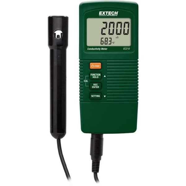 Konduktimeter - Extech - EC210 - Mätning av ledningsförmåga - TDS - Trådad strömförsörjning