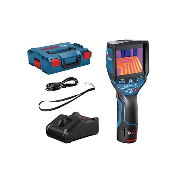 12 V GTC 400 C ammattitason lämpökamera + 2 Ah akku + laturi L-BOXX-kotelossa - BOSCH - 0601083101 musta, Sininen