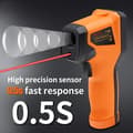Miniatyrbild 4 av 5: OBOSOE Digital Infraröd Termometer -50°C till 400°C | Laser Pyrometer med Snabb & Kontaktlös Temperaturmätning för Industriellt Bruk