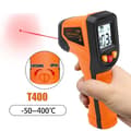 Miniatyrbild 1 av 5: OBOSOE Digital Infraröd Termometer -50°C till 400°C | Laser Pyrometer med Snabb & Kontaktlös Temperaturmätning för Industriellt Bruk