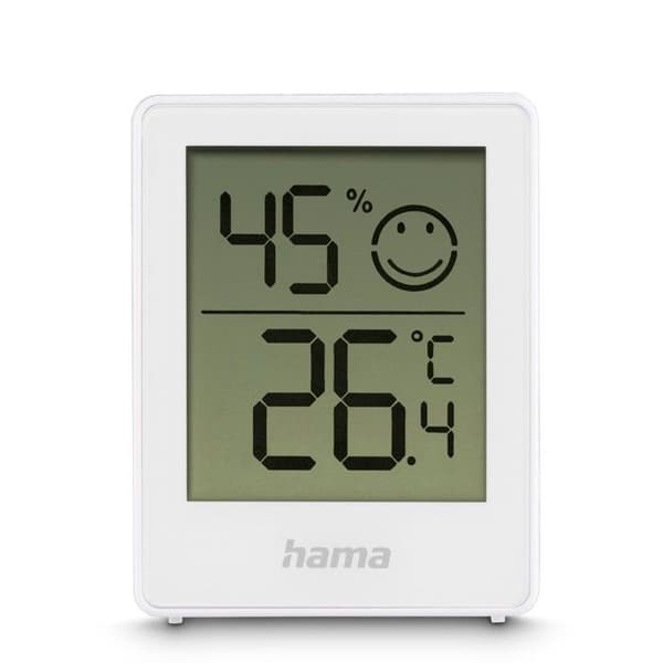 Termometer och hygrometer "Baros", digital, för inomhusbruk, set om 2, vit