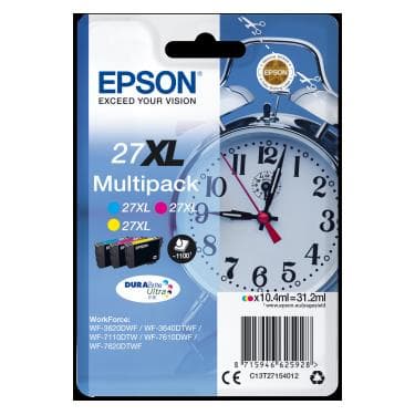 Epson 27XL (Cyan/Magenta/Gul)