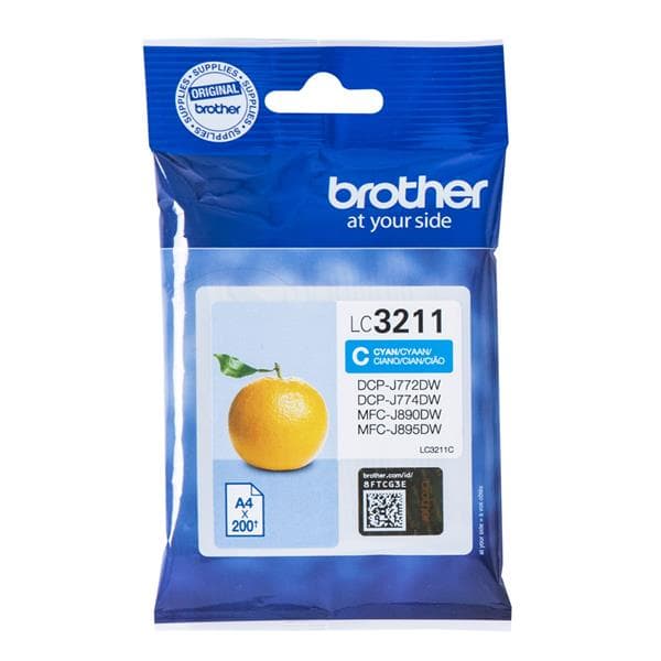 Brother Cyan bläckpatron 200 sidor