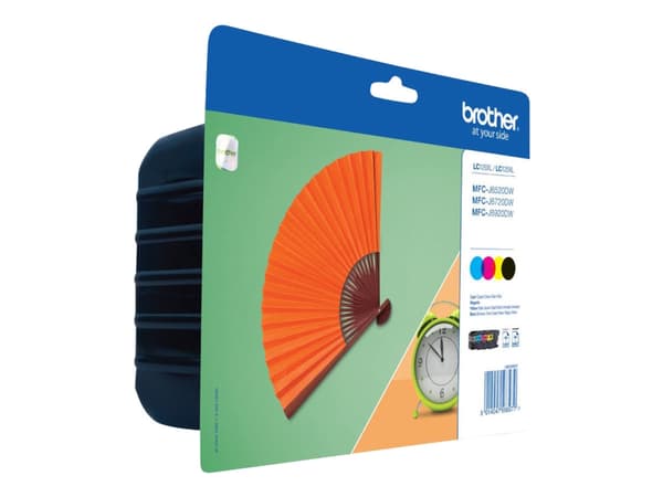 Brother LC129XL Value Pack - 4-pack - svart, gul, cyan, magenta - original - förpackning med stöldmärkning - bläckpatron - för Brother MFC-J6520DW, M