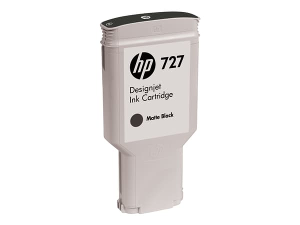 HP 727 - 300 ml - høykapasitets - matt svart - original - DesignJet - blekkpatron - for DesignJet T1500, T1530, T2500, T2530, T920, T930