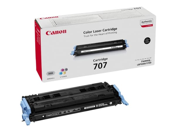 Canon PFI-707 BK - 700 ml - svart - original - blekktank - for imagePROGRAF iPF830, iPF830 MFP M40, iPF840, iPF840 MFP M40, iPF850, iPF850 MFP M40