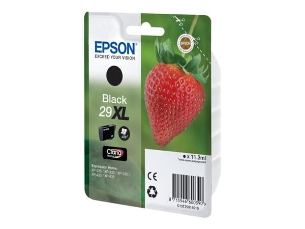Epson 29XL - 11.3 ml - XL - svart - original - bläckpatron - för Expression Home XP-235, 245, 247, 332, 335, 342, 345, 432, 435, 442, 445