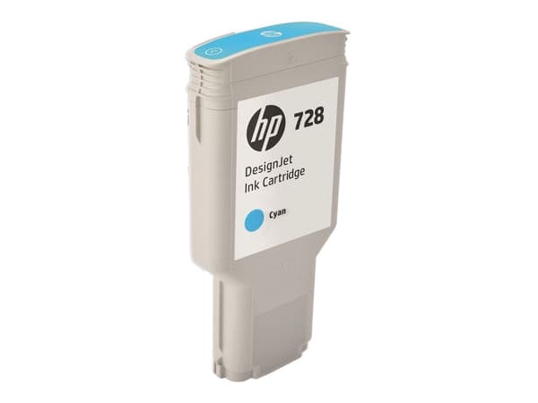 HP 728 cyan DesignJet-blekkpatron, 300 ml