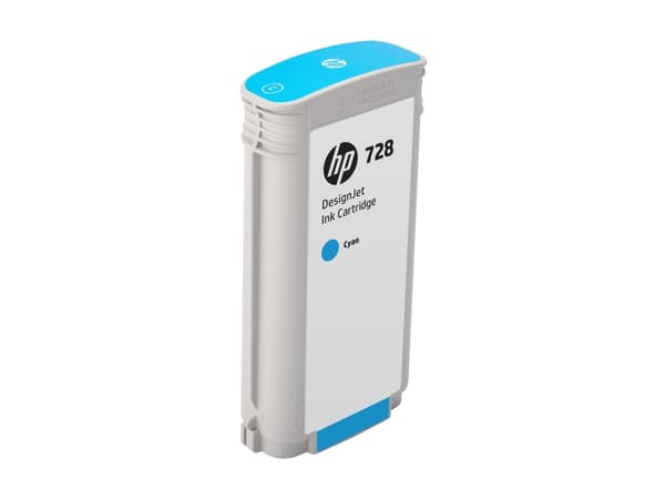 HP 728 - 130 ml - cyan - original - DesignJet - blekkpatron - for DesignJet T730, T830
