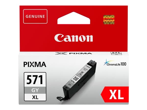 Canon CLI-571GY XL - 11 ml - Høy ytelse - grå - original - blekkbeholder - for PIXMA MG7750, MG7751, MG7752, MG7753, TS8050, TS8051, TS8052, TS8053,
