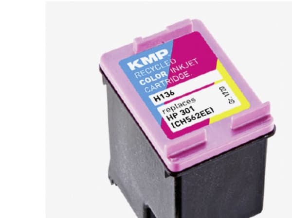 KMP H136 - 3 ml - färg (cyan, magenta, gul) - kompatibel - bläckpatron (alternativ för: HP 301, HP CH562EE) - för Deskjet 1000, 1010, 1050 J410, 1050