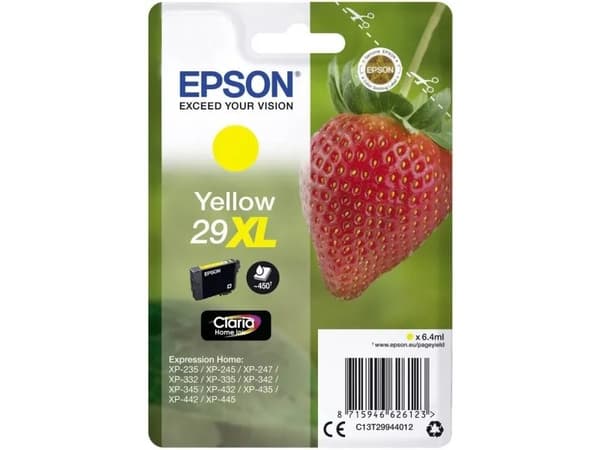 Epson 29XL - 6.4 ml - XL - gul - original - bläckpatron - för Expression Home XP-235, 245, 247, 332, 335, 342, 345, 432, 435, 442, 445