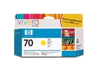 HP 70 DesignJet -mustekasetti, keltainen, 130 ml, Väriainepohjainen muste, 130 ml, 1 kpl