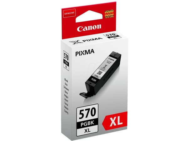 Canon PGI-570PGBK XL - 22 ml - Høy ytelse - svart - original - blekkbeholder - for PIXMA MG5751, MG5752, MG5753, MG6851, MG6852, MG6853, MG7750, MG77