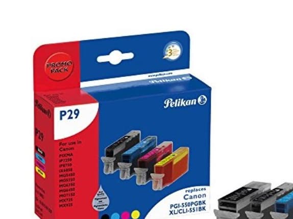 Pelikan P29 BK CMY PGBK, 24 ml, 12 ml, 644 sivua, 5 kpl, Monipakkaus