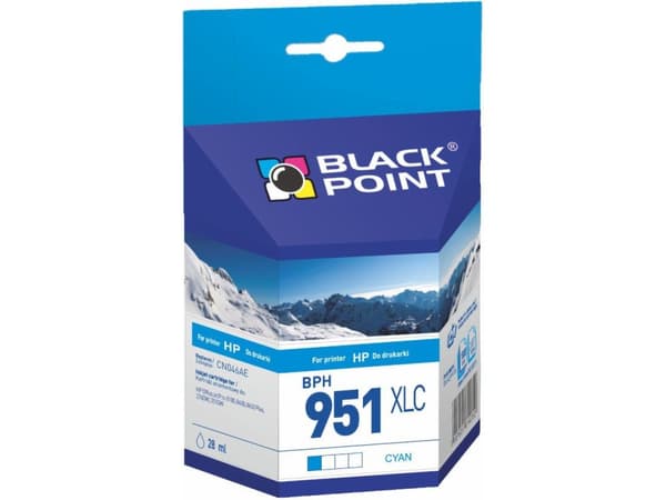 Black Point BPH951XLC, Cyan, 28 ml, 1 stykker, 1800 sider