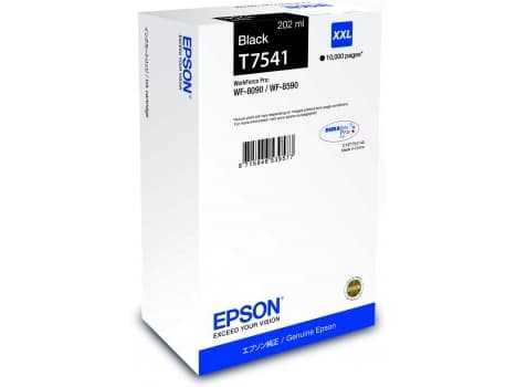 Epson T7541 - 202 ml - XXL-størrelse - svart - original - blekkpatron - for WorkForce Pro WF-8090, WF-8090 D3TWC, WF-8090DW, WF-8590, WF-8590 D3TWFC,