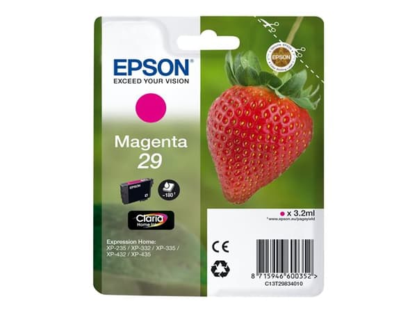 Epson 29 - 3.2 ml - magenta - original - blekkpatron - for Expression Home XP-235, 245, 247, 332, 335, 342, 345, 432, 435, 442, 445