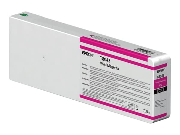 Epson T8043 - 700 ml - livlig magenta - original - blekkpatron - for SureColor SC-P6000, SC-P7000, SC-P7000V, SC-P8000, SC-P9000, SC-P9000V