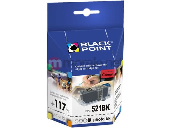 Black Point BPC521BK, Fargestoffbasert blekk, 8 ml