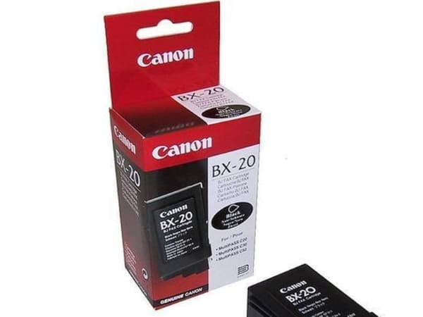 Canon BX-20 - Svart - original - blekkpatron - for FAX B180, B215, EB10, EB15; FAXPHONE B740; MultiPASS C2500, C30, C50, C555, C70, C75, C80