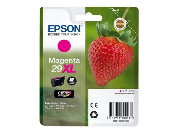 Epson 29XL - 6.4 ml - XL - magenta - original - bläckpatron - för Expression Home XP-235, 245, 247, 332, 335, 342, 345, 432, 435, 442, 445