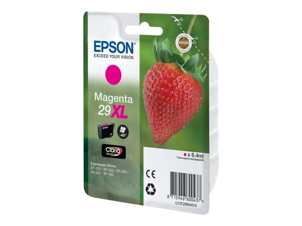 Epson 29XL - 6.4 ml - XL - magenta - original - bläckpatron - för Expression Home XP-235, 245, 247, 332, 335, 342, 345, 432, 435, 442, 445