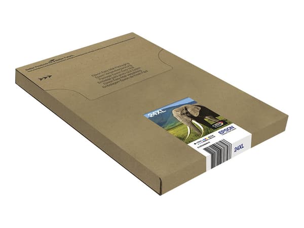Epson 24XL Multipack Easy Mail Packaging - 6-pack - 55.7 ml - XL - svart, gul, cyan, magenta, lys magenta, lys cyan - original - boks - blekkpatron -