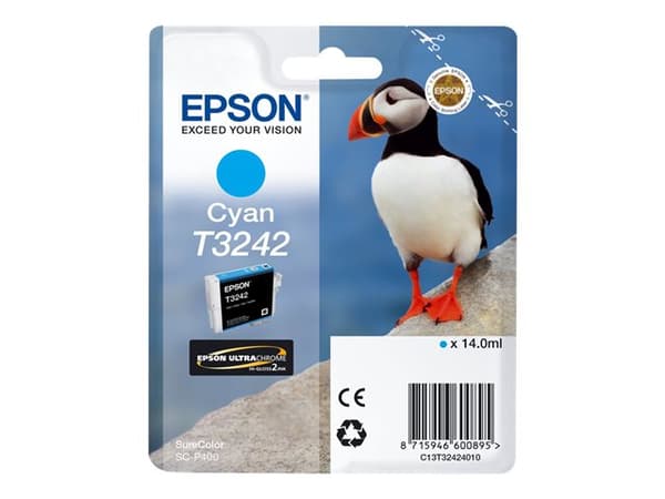 Epson SureColor T3242 Cyan, 14 ml, 980 sivua, 1 kpl