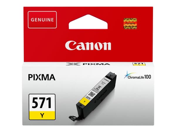 Canon CLI-571Y - 7 ml - gul - original - bläcktank - för PIXMA TS5051, TS5053, TS5055, TS6050, TS6051, TS6052, TS8051, TS8052, TS9050, TS9055