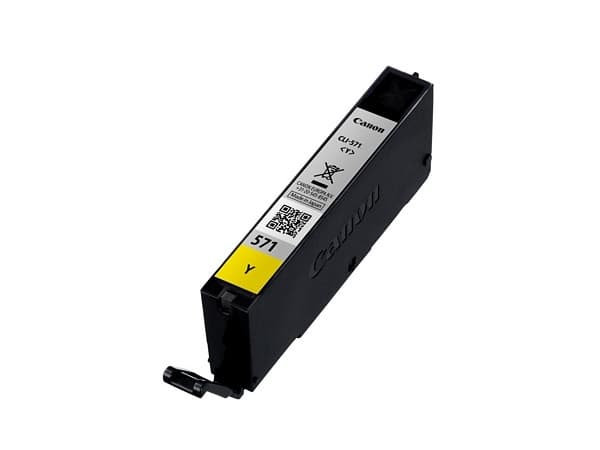 Canon CLI-571Y - 7 ml - gul - original - bläcktank - för PIXMA TS5051, TS5053, TS5055, TS6050, TS6051, TS6052, TS8051, TS8052, TS9050, TS9055