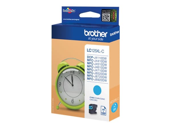 Brother LC12EC - XL Capacity - cyan - original - blekkpatron - for Brother MFC-J6925DW