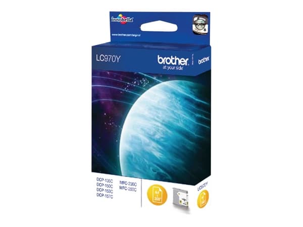 Brother LC970Y - Gul - original - blekkpatron - for Brother DCP-135C, DCP-150C, DCP-153C, DCP-157C, MFC-235C, MFC-260C