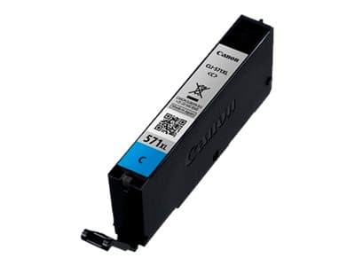 Canon CLI-571C XL - 11 ml - Lång livslängd - cyan - original - bläcktank - för PIXMA TS5051, TS5053, TS5055, TS6050, TS6051, TS6052, TS8051, TS8052,