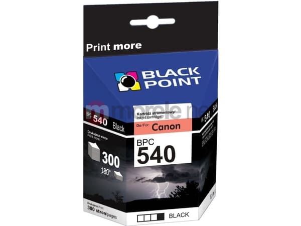 Black Point BPC540, Pigmentbaserat bläck, 9,5 ml, 300 sidor, 1 styck