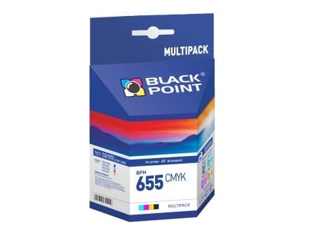 Black Point BPH655CMYK, Pigmentbasert blekk, Multipakke