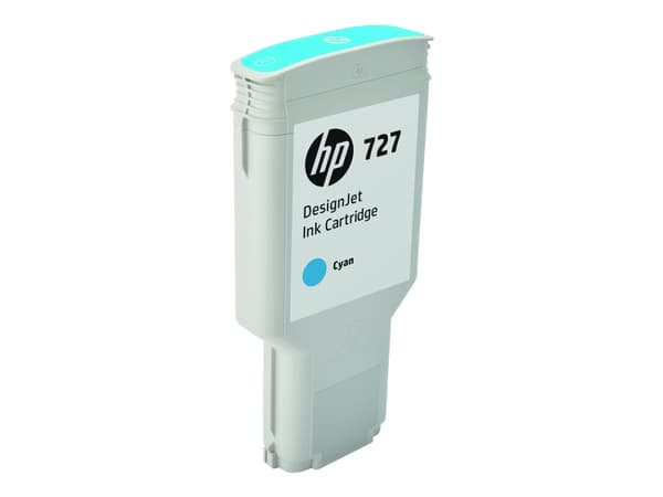 HP 727 - 300 ml - høykapasitets - cyan - original - DesignJet - blekkpatron - for DesignJet T1500, T1530, T2500, T2530, T920, T930