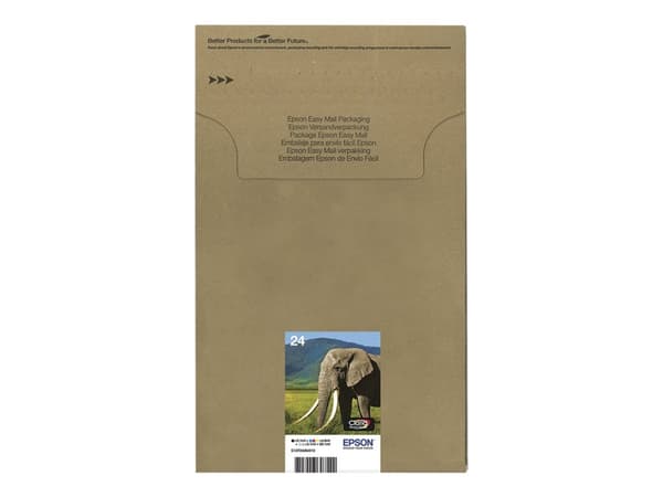 Epson 24 Multipack Easy Mail Packaging - 6-pack - 29.1 ml - svart, gul, cyan, magenta, ljus magenta, ljus cyan - original - box - bläckpatron - för E