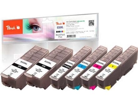 Peach 0F319672, Høyt (XL) utbytte, Sort, Cyan, Fiolblå, Gult, 24 ml, 15 ml, 6 stykker, Multipakke