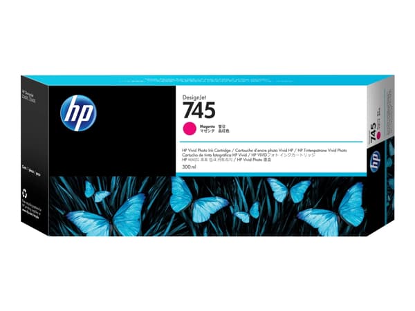HP 745 300-ml DesignJet Magenta Ink Cartridge