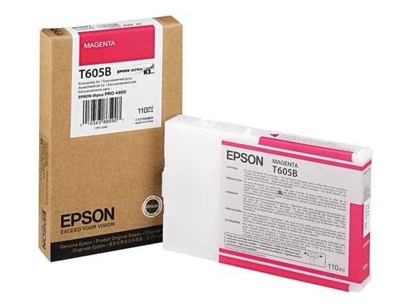 Epson T605B - 110 ml - magenta - original - blekkpatron - for Stylus Pro 4800