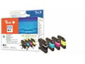 Miniatyrbilde 1 av 2: Peach Combi-Pack - 4-pack - svart, gul, cyan, magenta - kompatibel - blekkpatron (alternativ for: Brother LC125XL, Brother LC127XL) - for Brother DCP