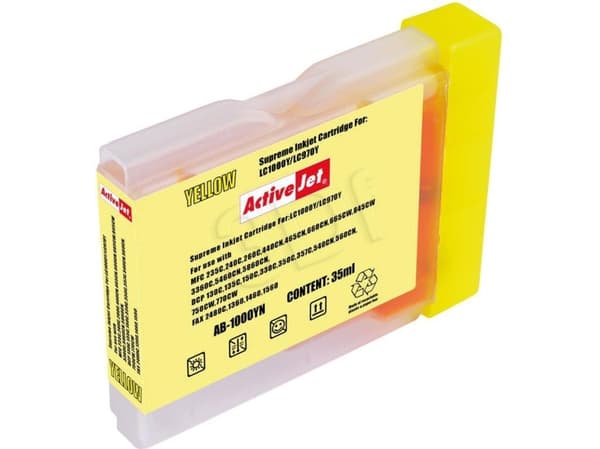 Tusz Activejet tusz AB-1000Y / LC1000Y (yellow)