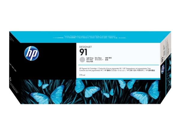 HP 91 - 775 ml - lysegrå - original - DesignJet - blekkpatron - for DesignJet Z6100, Z6100ps
