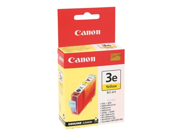 Canon BCI-3EY - 13 ml - gul - original - blekkbeholder - for BJC-6200; i550, 6500, 850; S400, 500, 520, 530, 630, 6300, 750; SmartBase MPC400, MPC600