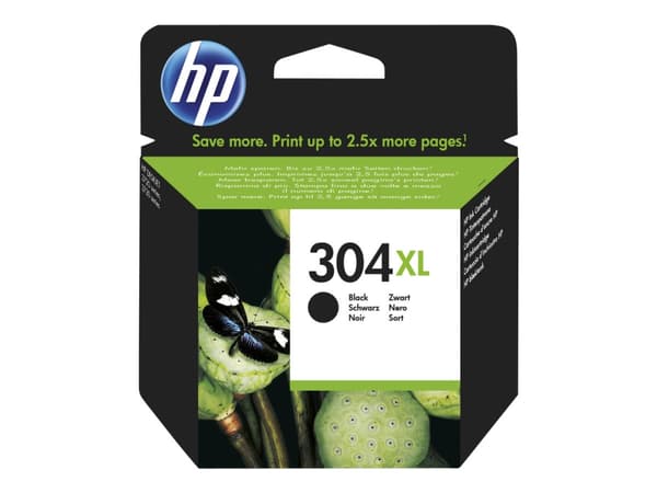 HP 304XL svart original bläckpatron