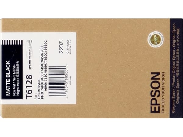Epson T6118 - 110 ml - matt svart - original - blekkpatron - for Stylus Pro 7400, Pro 7450, Pro 7800, Pro 7880, Pro 9400, Pro 9450, Pro 9800, Pro 988