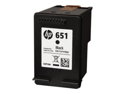 HP 651 - Musta - alkuperäinen - Ink Advantage - värikasetti - Deskjet Ink Advantage 5575, Ink Advantage 5645; Officejet 202, 252 Mobile -laitteisiin