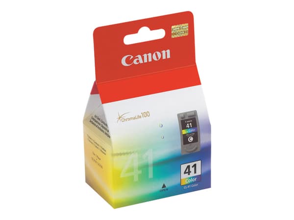 Canon CL-41 - Farge (cyan, magenta, gul) - original - blekkpatron - for PIXMA iP1800, iP1900, iP2500, iP2600, MP140, MP190, MP210, MP220, MP470, MX30