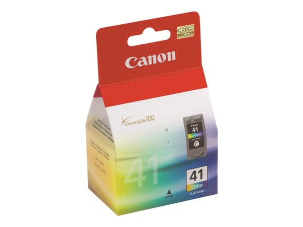Canon CL-41 - Farge (cyan, magenta, gul) - original - blekkpatron - for PIXMA iP1800, iP1900, iP2500, iP2600, MP140, MP190, MP210, MP220, MP470, MX30